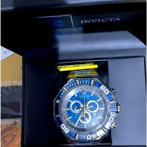 INVICTA JASON TAYLOR WATCH BLUE/GUNMETAL